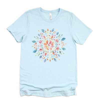 Plant Mandala - Bella Canvas Super Soft Straight Cut T shirt