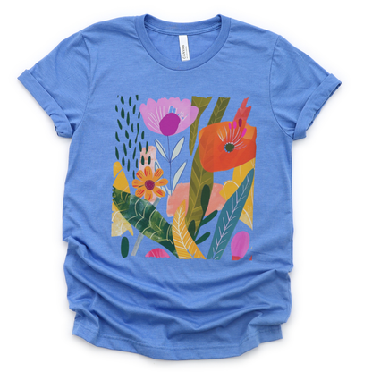 Modern Art Plant Print  - Bella Canvas Super Soft T Shirt