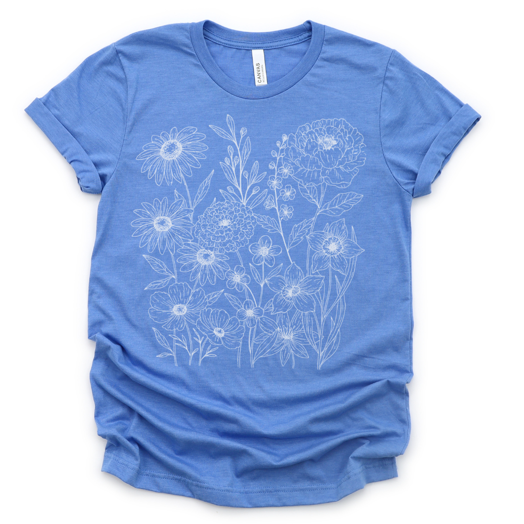 Petal Cartography  - Bella Canvas Super Soft T Shirt