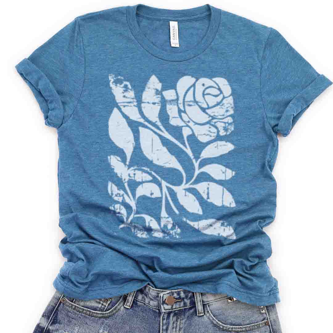 Twisted Vintage Rose  - Bella Canvas Super Soft T Shirt