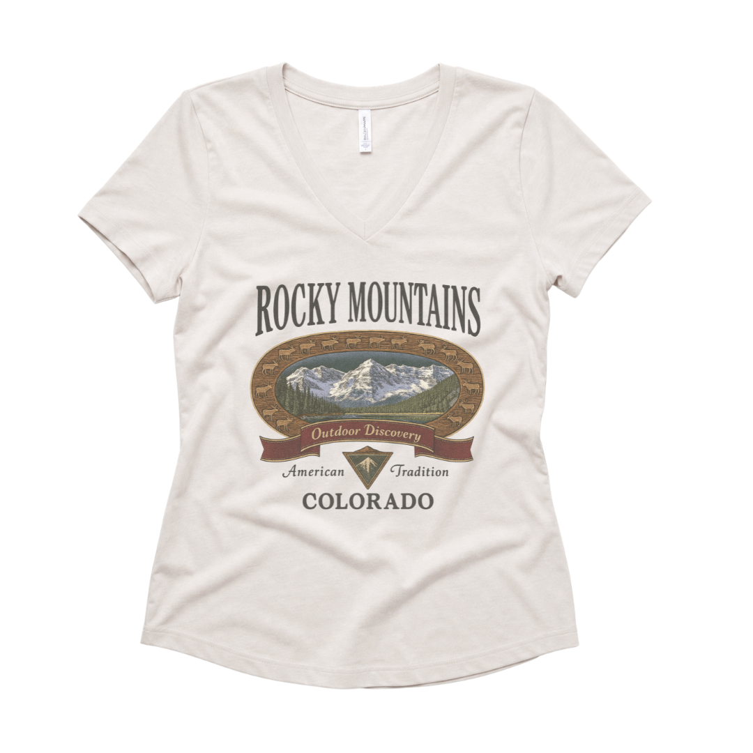 Rocky Mountains - Super Soft V Neck