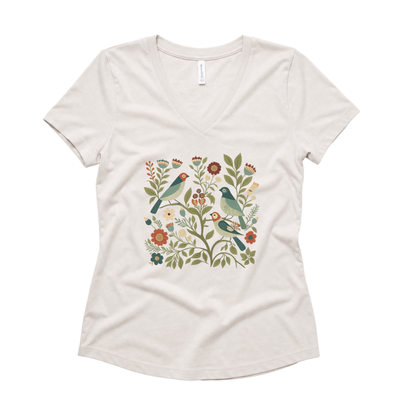 Folk Aviary - Super Soft V Neck