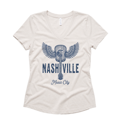 Nashville Music City - Super Soft V Neck