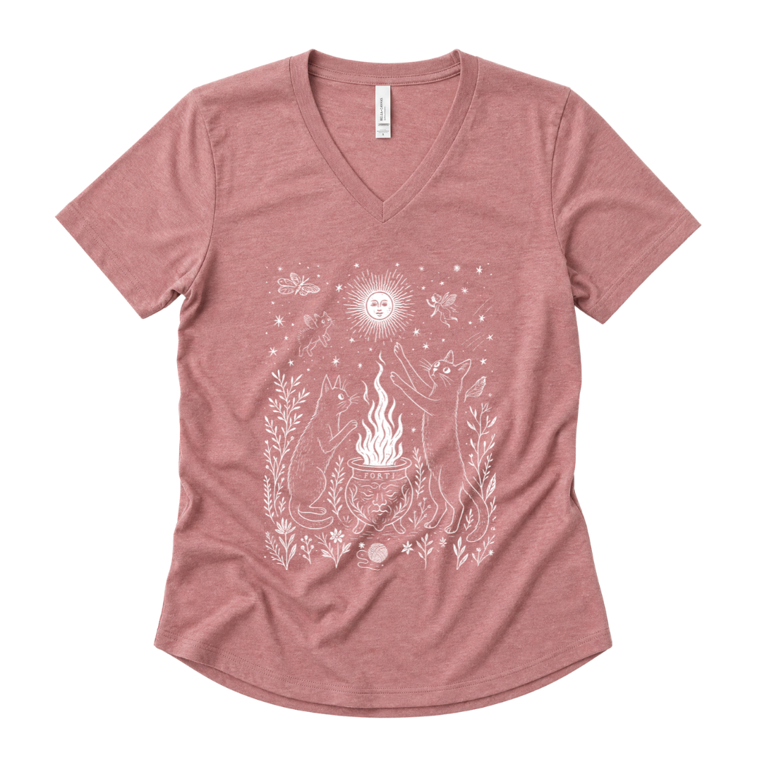 Midnight Meowgic - Super Soft V Neck