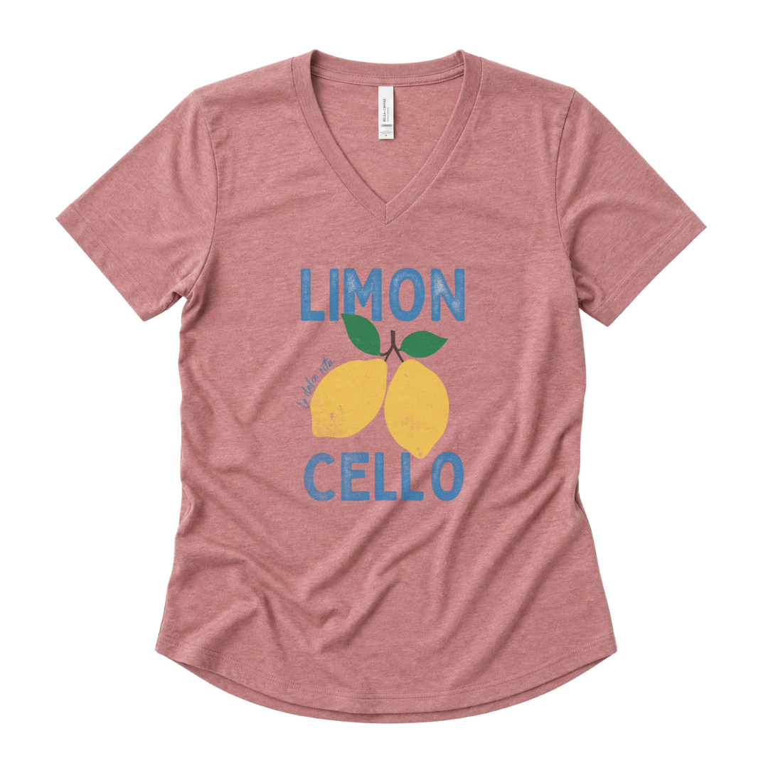 Limon Cello, Vintage Tee - Super Soft V-Neck