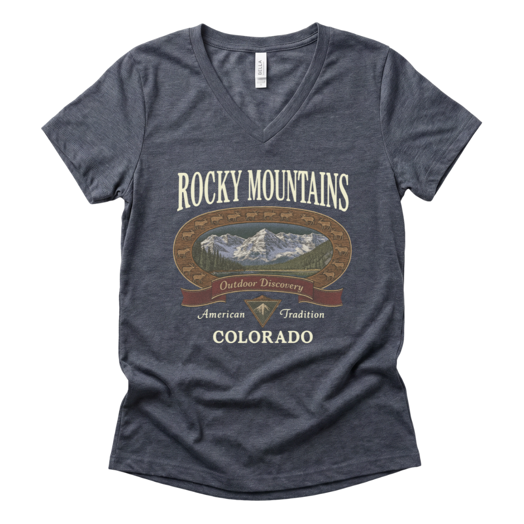 Rocky Mountains - Super Soft V Neck