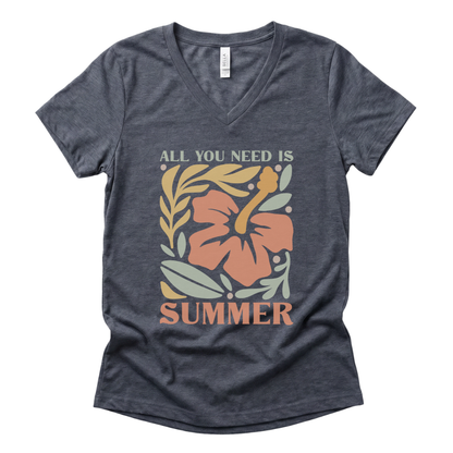 All You Need Is Summer - Super Soft V Neck