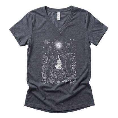 Midnight Meowgic - Super Soft V Neck