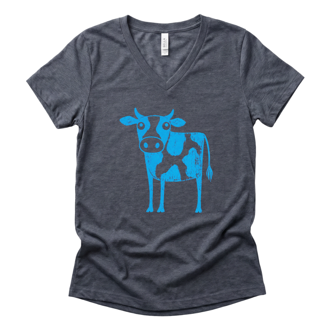 Cow - Super Soft V Neck