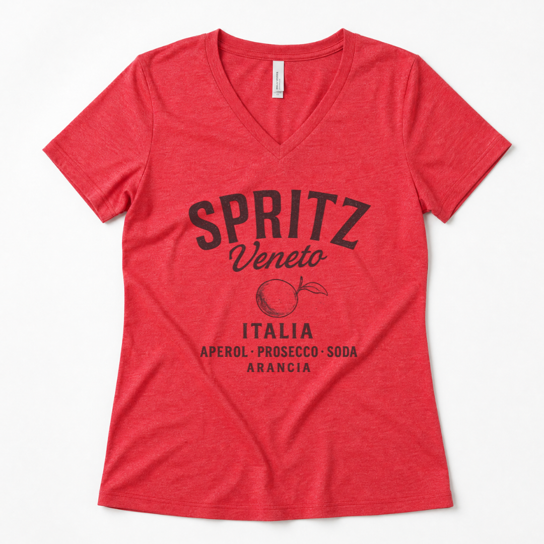 Spritz Vintage Print - Super Soft V Neck