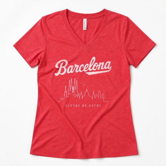 Barcelona, Dreams Of Gaudi - Super Soft V Neck
