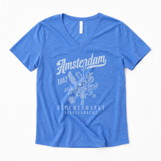 Amsterdam Flower Market - Super Soft V Neck