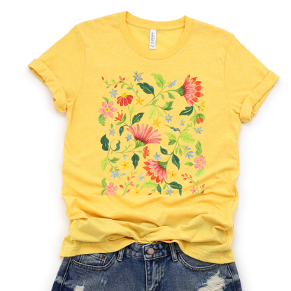 Botanical Bliss - Bella Canvas Super Soft T Shirt