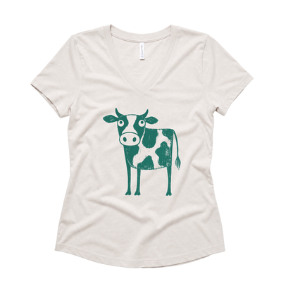 Cow - Super Soft V Neck
