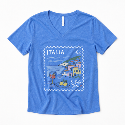 Postage from Positano - Super Soft V-Neck