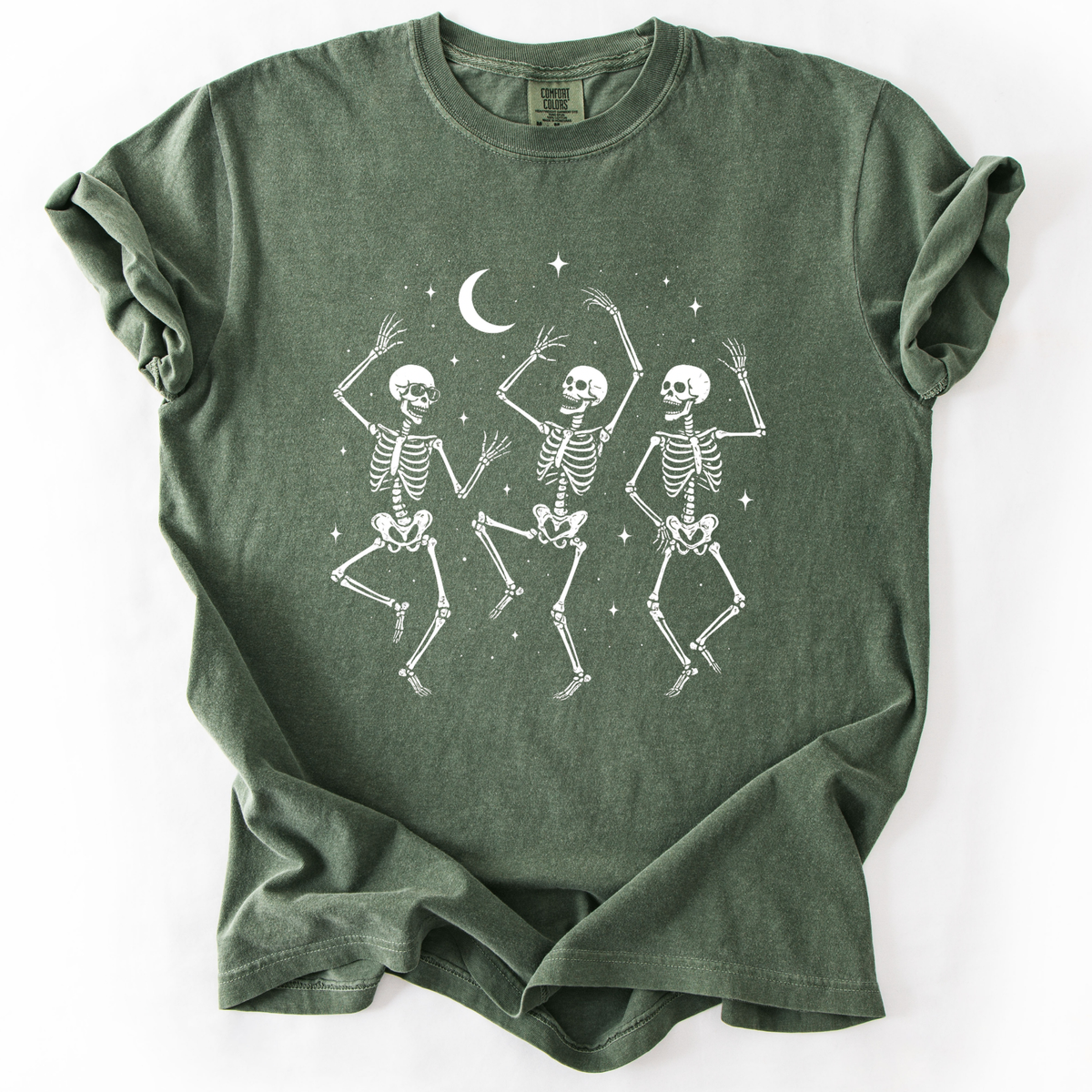 Midnight Bones and Boogie  Tee -  Comfort Colors Relaxed Fit Premium T Shirt
