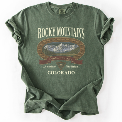 Rocky Mountains - Comfort Colors Relaxed Fit Premium T Shirt
