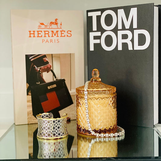 RARE Luxury Scented Candle -  Designer Inspired by Baccarat Rouge Perfume