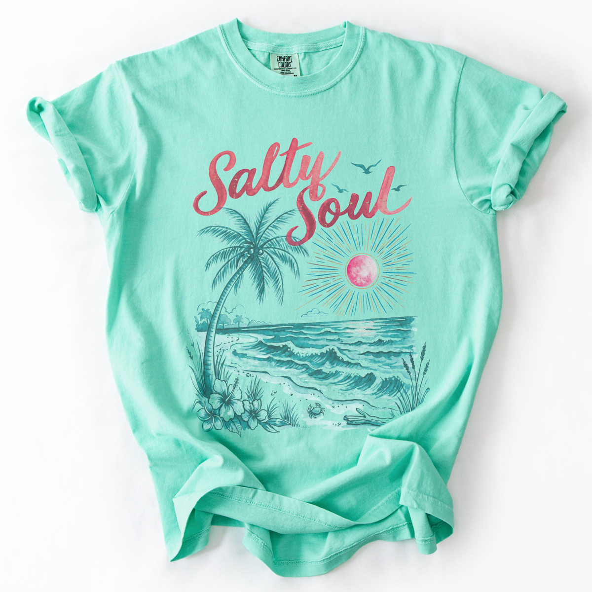 Salty Soul - Comfort Colors Relaxed Fit Premium T Shirt