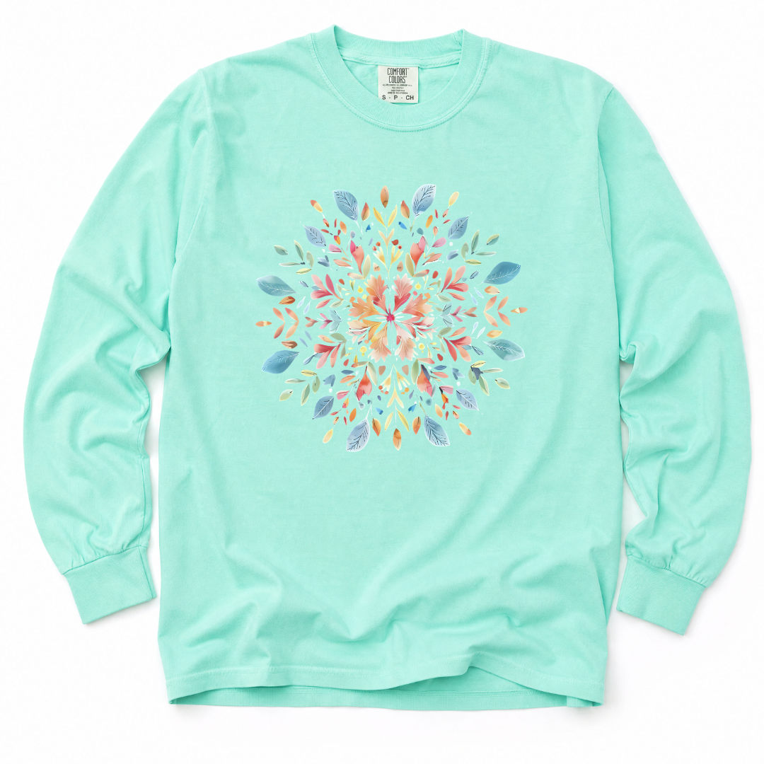 Plant Mandala - Comfort Colors Long Sleeve Premium T Shirt