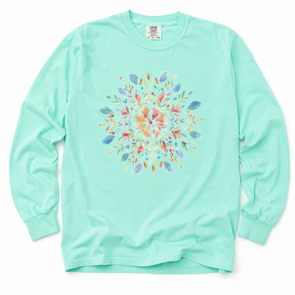 Plant Mandala - Comfort Colors Long Sleeve Premium T Shirt