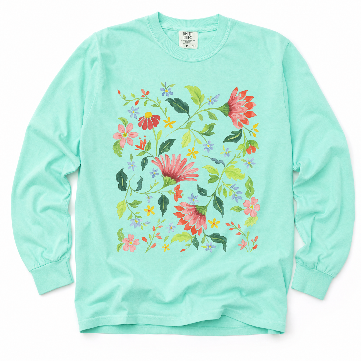 Botanical Bliss - Comfort Colors Premium Long Sleeve T Shirt