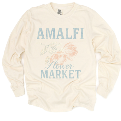 Amalfi Flower Market - Comfort Colors Long Sleeve Premium T Shirt