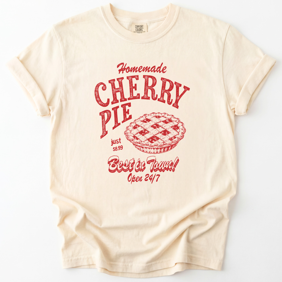 Cherry Pie - Relaxed Fit Vintage Wash T Shirt