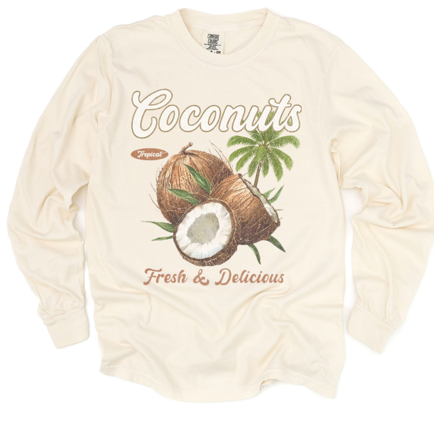 Coconuts - Comfort Colors Long Sleeve Premium T Shirt