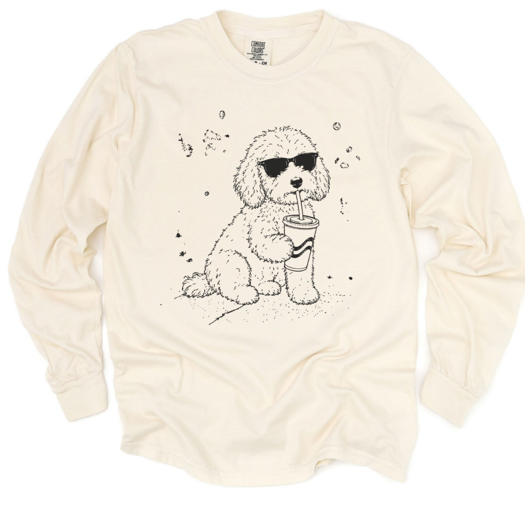 Soda Dog - Comfort Colors Long Sleeve Premium T Shirt
