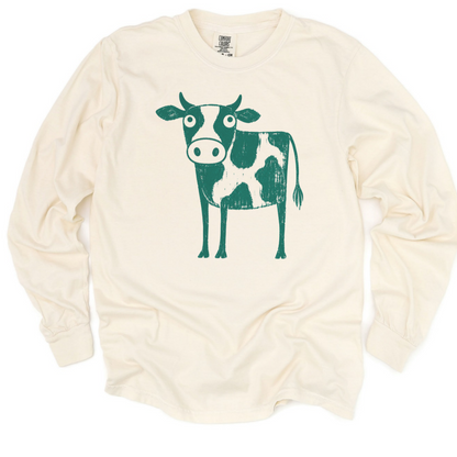 Cow - Comfort Colors Long Sleeve Premium T Shirt
