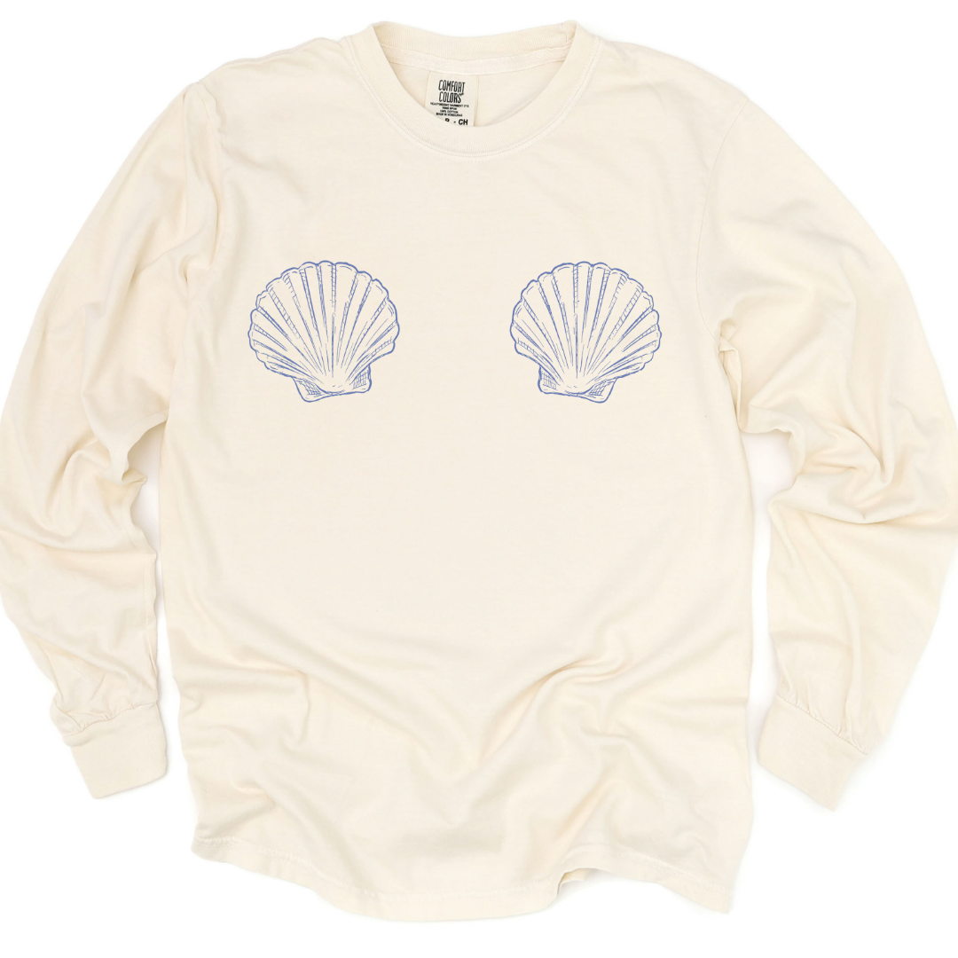 She Shells - Comfort Colors Long Sleeve Premium T Shirt