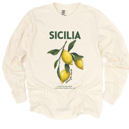 Sicilia - Comfort Colors Long Sleeve Premium T Shirt