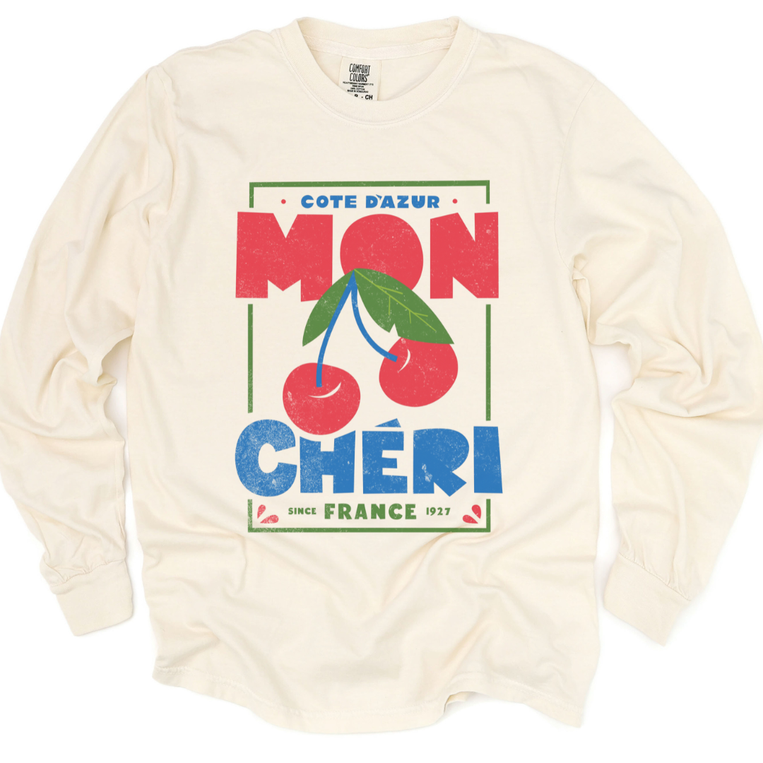 Mon Cheri - Comfort Colors Premium Long Sleeve T Shirt