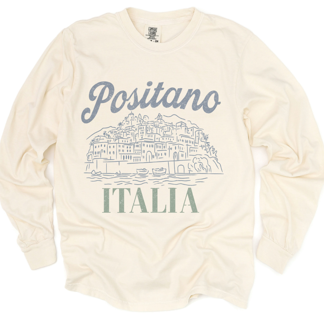Positano - Comfort Colors Premium Long Sleeve T Shirt