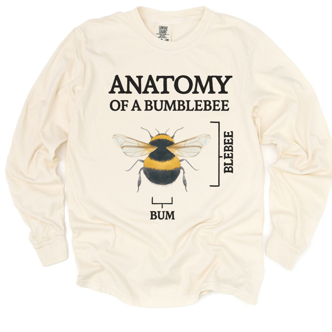 Anatomy Of A Bumblebee - Comfort Colors Long Sleeve Premium T Shirt