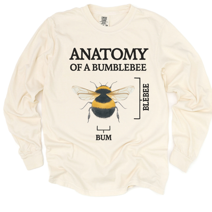 Anatomy Of A Bumblebee - Comfort Colors Long Sleeve Premium T Shirt