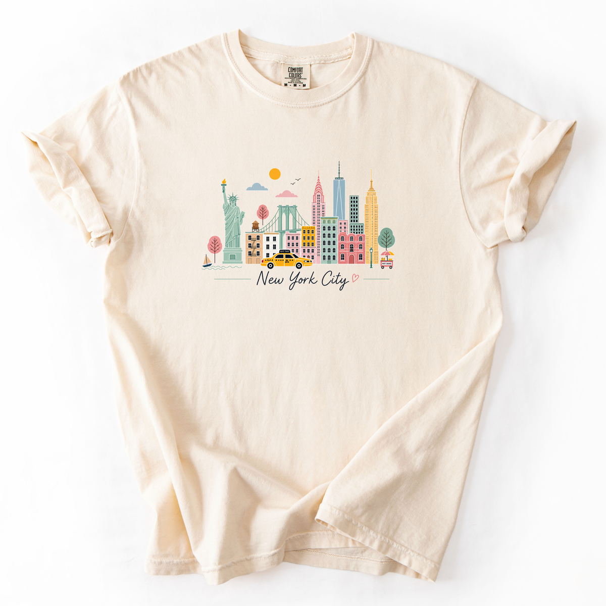 New York Sketch - Comfort Colors Relaxed Fit Premium T Shirt