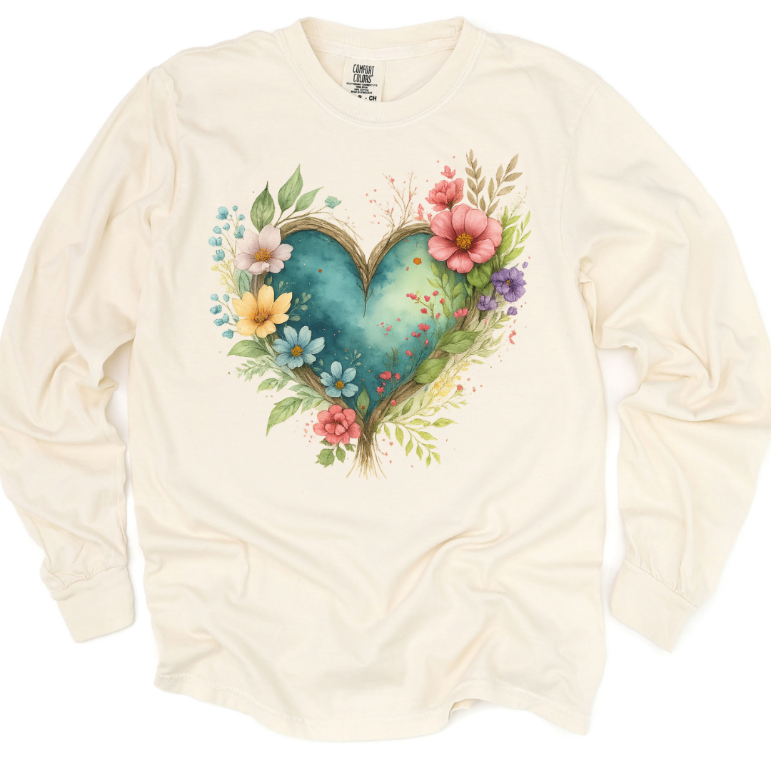 Nature's Embrace - Comfort Colors Premium Long Sleeve T Shirt