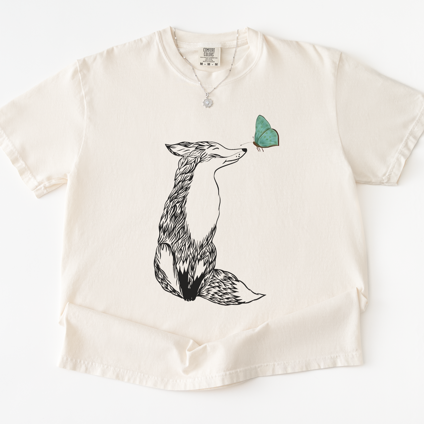 Fox & Butterfly - Comfort Colors Relaxed Fit Premium T Shirt