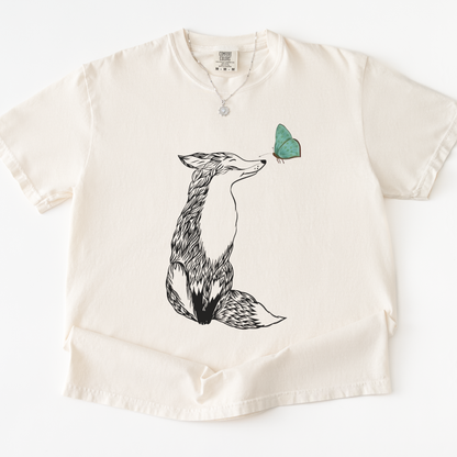 Fox & Butterfly - Comfort Colors Relaxed Fit Premium T Shirt
