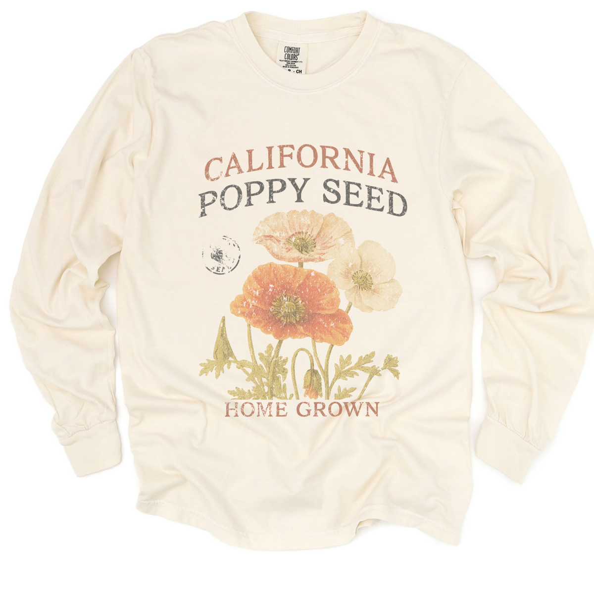Poppy Seed - Comfort Colors Premium Long Sleeve T Shirt
