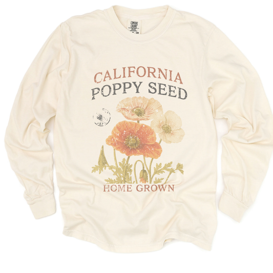 Poppy Seed - Comfort Colors Premium Long Sleeve T Shirt