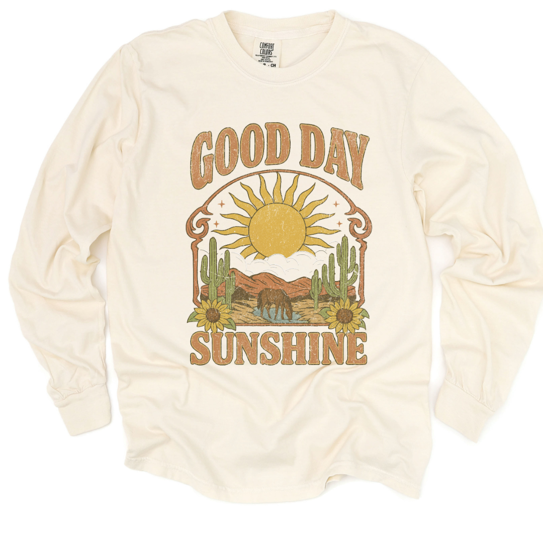 Good Day Sunshine - Comfort Colors Long Sleeve Premium T Shirt