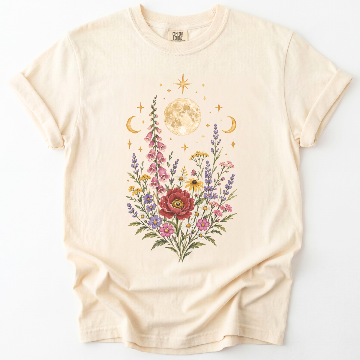 Mystic Moon -  Relaxed Fit Vintage Wash T Shirt