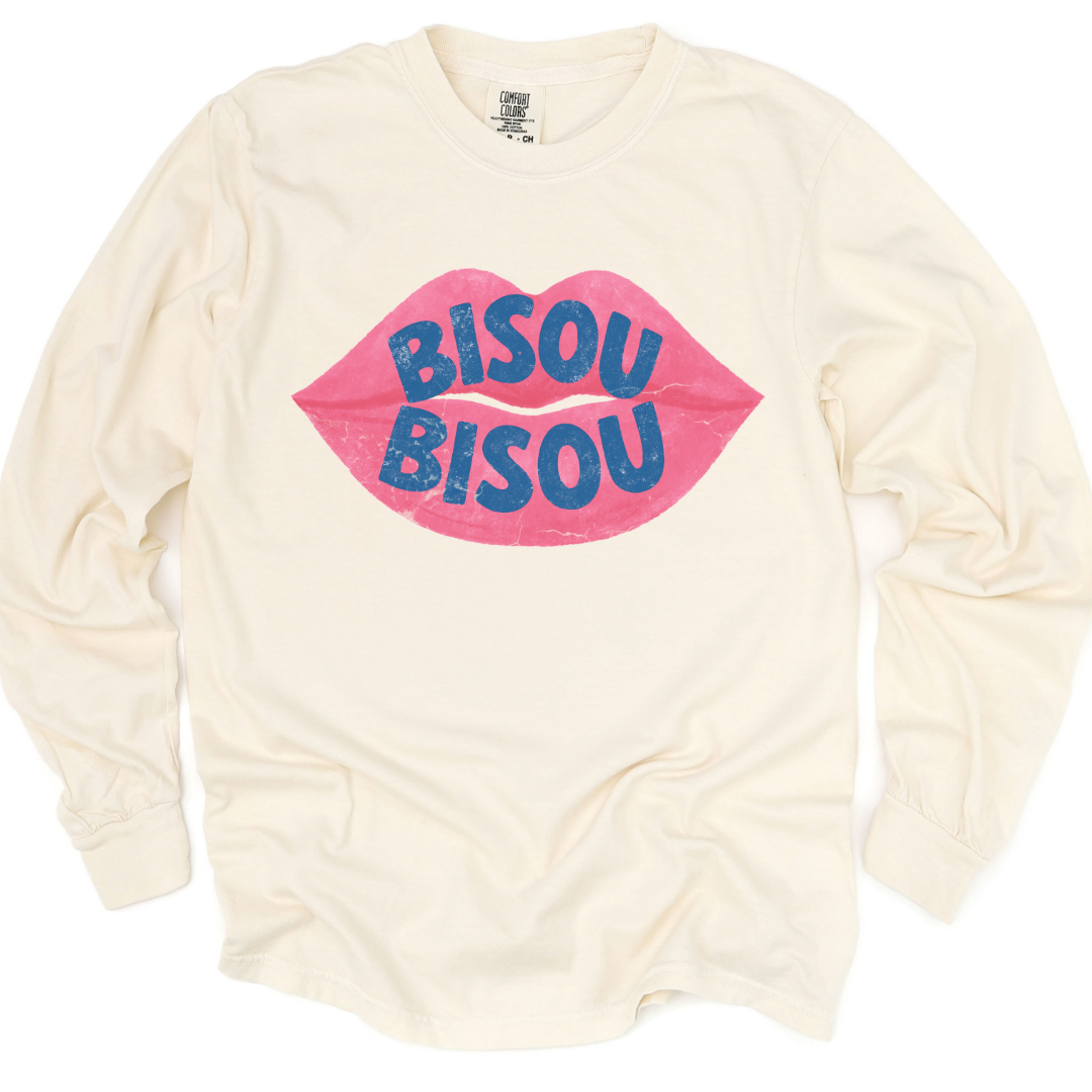 Bisou - Comfort Colors Premium Long Sleeve T Shirt