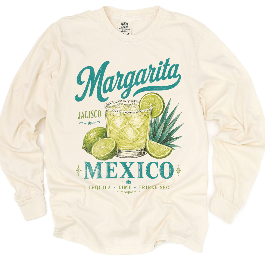 Margarita - Comfort Colors Long Sleeve Premium T Shirt