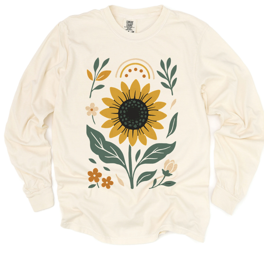 Sunfllower - Comfort Colors Long Sleeve Premium T Shirt