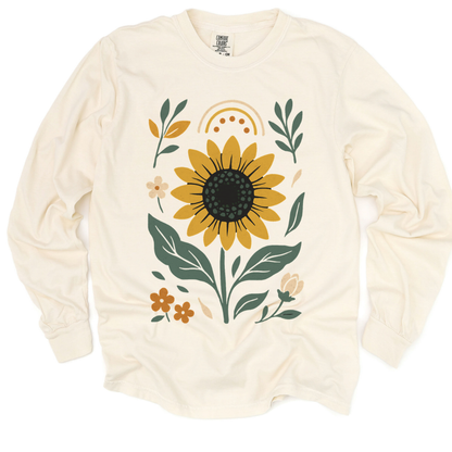 Sunfllower - Comfort Colors Long Sleeve Premium T Shirt