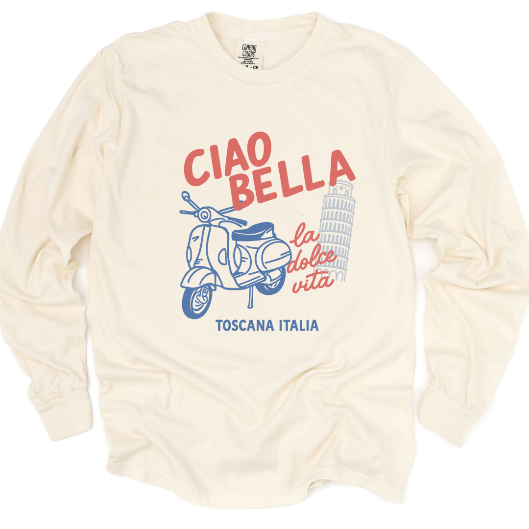 Ciao Bella - Comfort Colors Premium Long Sleeve T Shirt